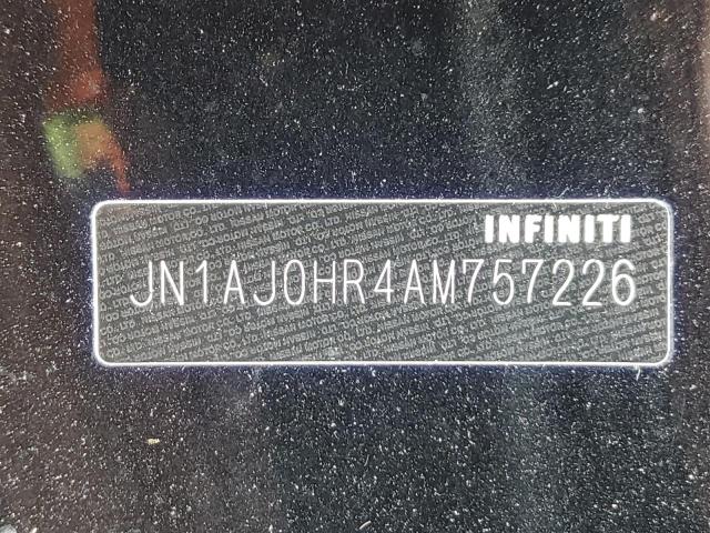 Photo 9 VIN: JN1AJ0HR4AM757226 - INFINITI EX35 BASE 