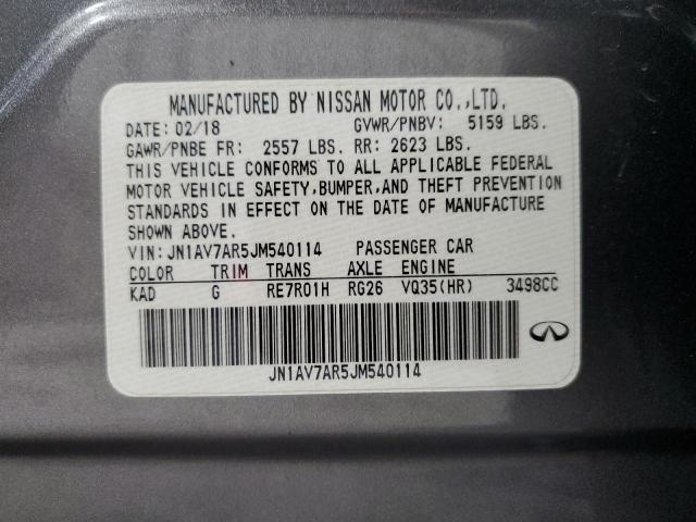 Photo 12 VIN: JN1AV7AR5JM540114 - INFINITI Q50 HYBRID 