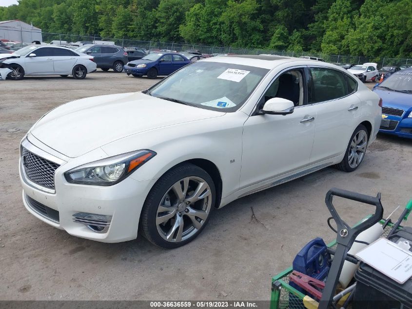 Photo 1 VIN: JN1AY1PRXKM655014 - INFINITI Q70 