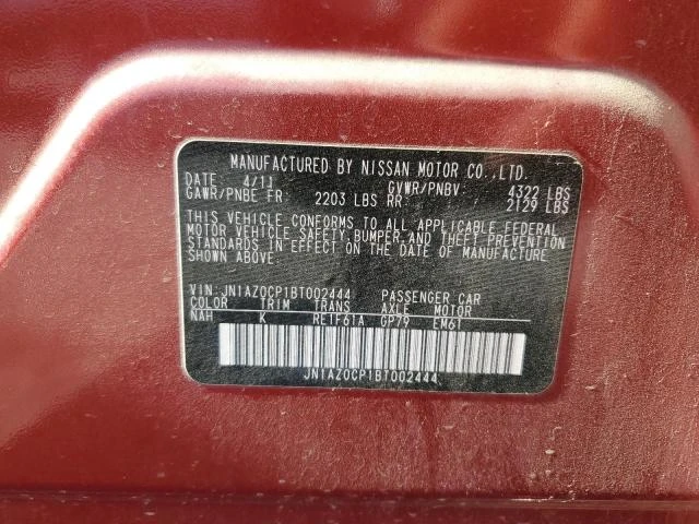 Photo 11 VIN: JN1AZ0CP1BT002444 - NISSAN LEAF SV 