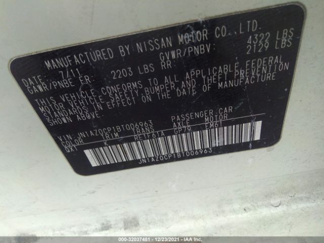 Photo 8 VIN: JN1AZ0CP1BT006963 - NISSAN LEAF 