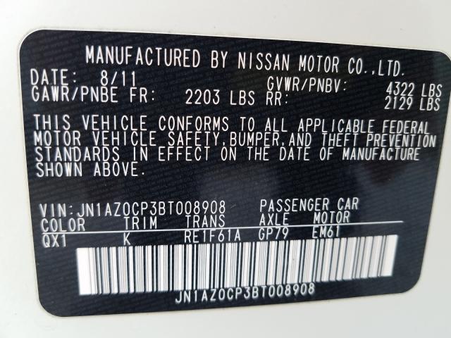 Photo 9 VIN: JN1AZ0CP3BT008908 - NISSAN LEAF SV 