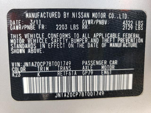 Photo 9 VIN: JN1AZ0CP7BT001749 - NISSAN LEAF SV 