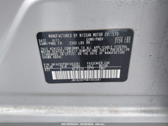 Photo 8 VIN: JN1AZ0CP8BT003381 - NISSAN LEAF 