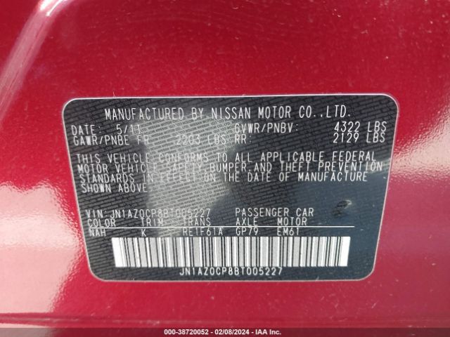 Photo 8 VIN: JN1AZ0CP8BT005227 - NISSAN LEAF 