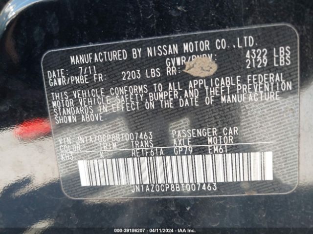 Photo 8 VIN: JN1AZ0CP8BT007463 - NISSAN LEAF 