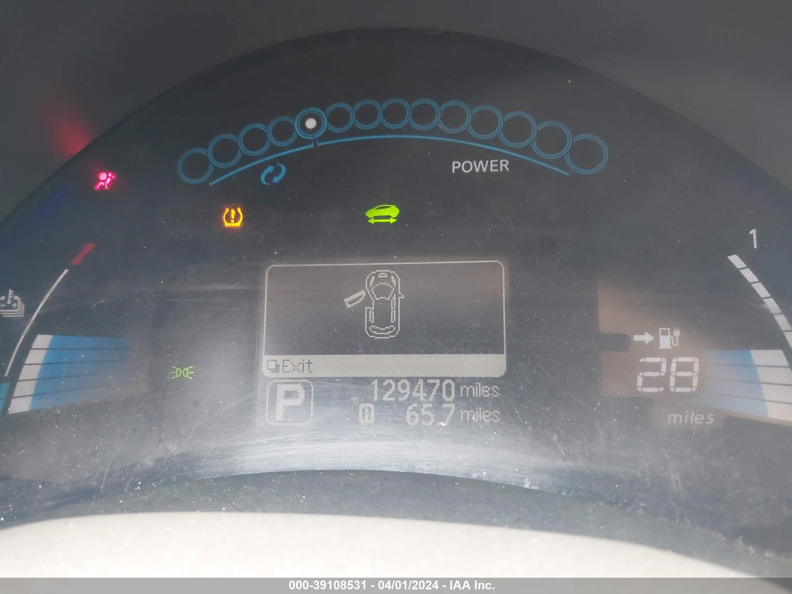 Photo 12 VIN: JN1AZ0CP9CT016433 - NISSAN LEAF 