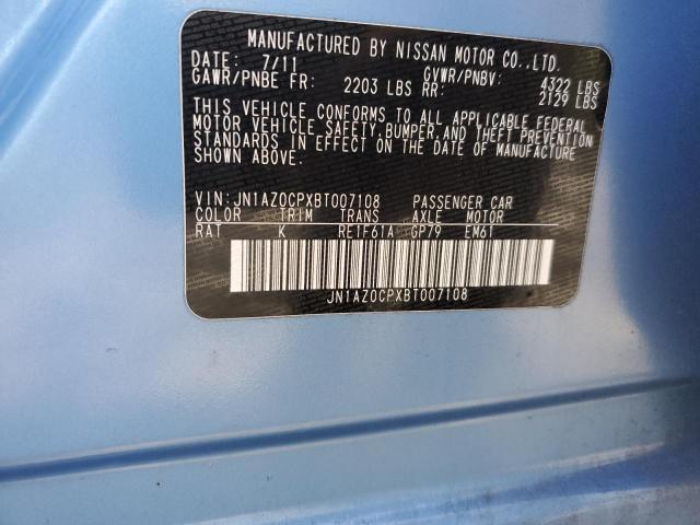 Photo 11 VIN: JN1AZ0CPXBT007108 - NISSAN LEAF 