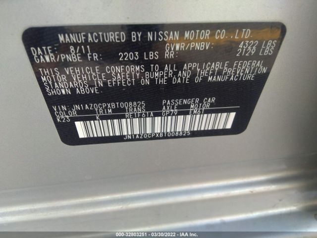 Photo 8 VIN: JN1AZ0CPXBT008825 - NISSAN LEAF 