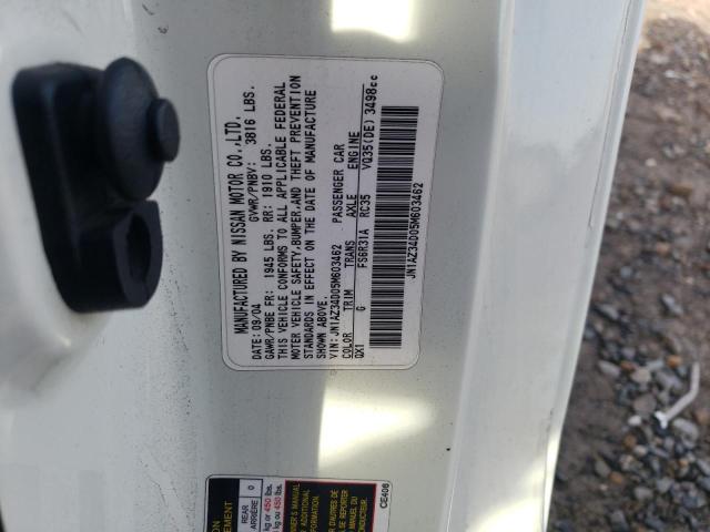 Photo 11 VIN: JN1AZ34D05M603462 - NISSAN 350Z 