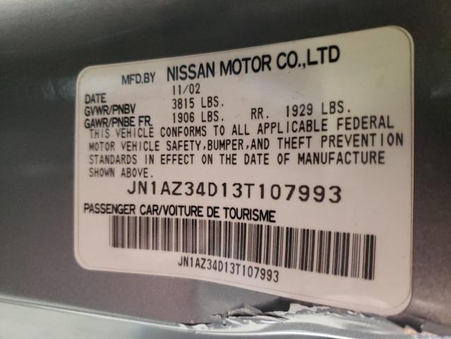 Photo 11 VIN: JN1AZ34D13T107993 - NISSAN 350Z COUPE 