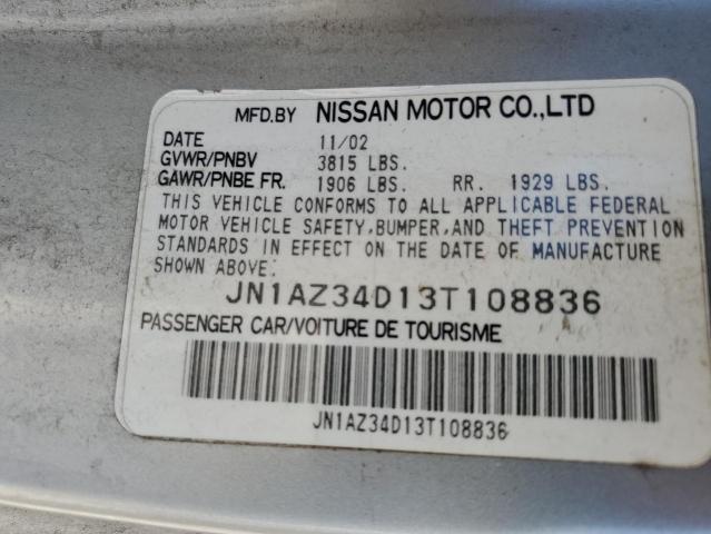 Photo 11 VIN: JN1AZ34D13T108836 - NISSAN 350Z COUPE 