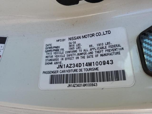 Photo 11 VIN: JN1AZ34D14M100943 - NISSAN 350Z 