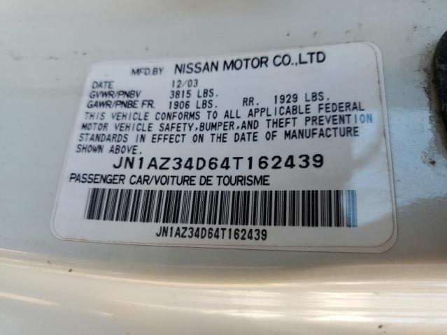 Photo 9 VIN: JN1AZ34D64T162439 - NISSAN 350Z 