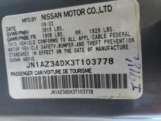 Photo 11 VIN: JN1AZ34DX3T103778 - NISSAN 350Z 