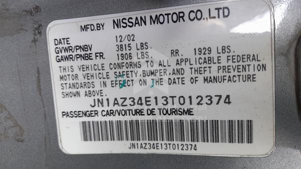 Photo 2 VIN: JN1AZ34E13T012374 - NISSAN 350 Z 