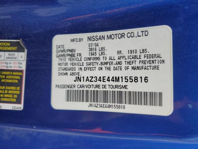 Photo 11 VIN: JN1AZ34E44M155816 - NISSAN 350Z COUPE 