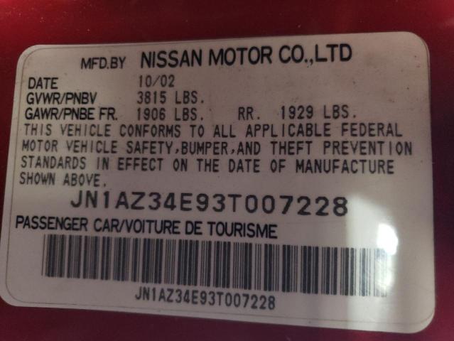 Photo 11 VIN: JN1AZ34E93T007228 - NISSAN 350Z COUPE 