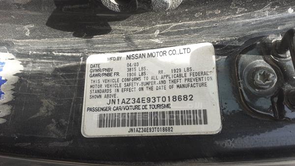 Photo 1 VIN: JN1AZ34E93T018682 - NISSAN Z350 