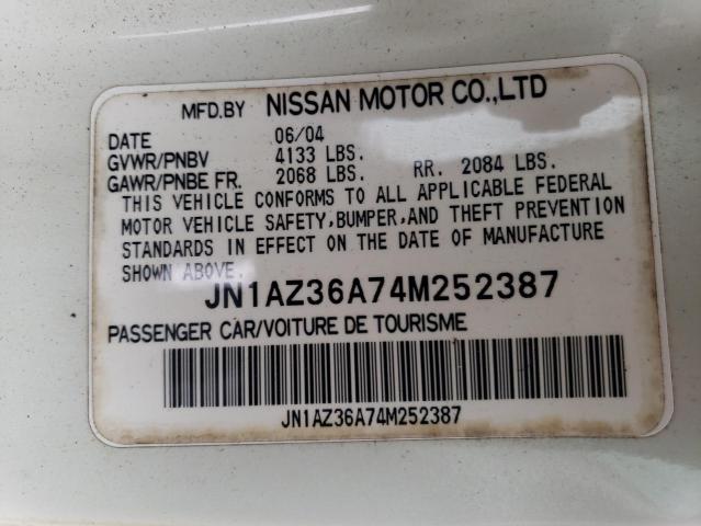 Photo 12 VIN: JN1AZ36A74M252387 - NISSAN 350Z ROADS 