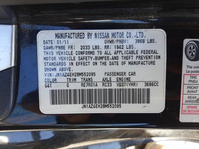 Photo 9 VIN: JN1AZ4EH2BM552095 - NISSAN 370Z BASE 