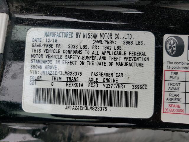 Photo 9 VIN: JN1AZ4EH3LM823375 - NISSAN 370Z BASE 