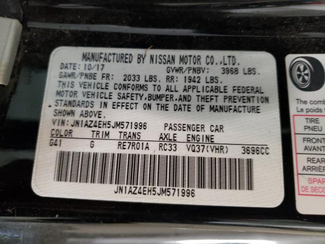 Photo 9 VIN: JN1AZ4EH5JM571996 - NISSAN 370Z BASE 