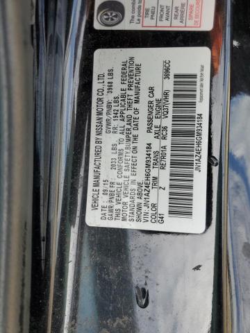 Photo 12 VIN: JN1AZ4EH6GM934184 - NISSAN 370Z BASE 