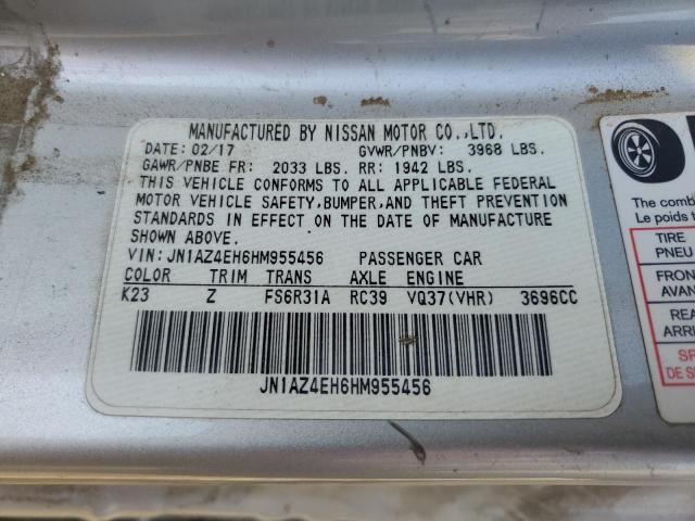 Photo 11 VIN: JN1AZ4EH6HM955456 - NISSAN 370Z BASE 