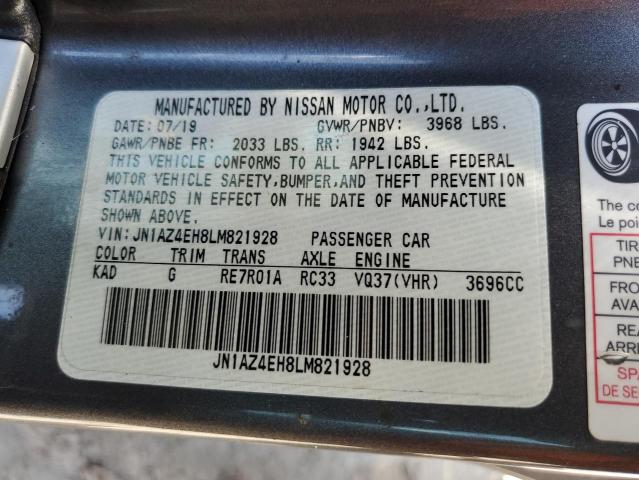 Photo 9 VIN: JN1AZ4EH8LM821928 - NISSAN 370Z BASE 