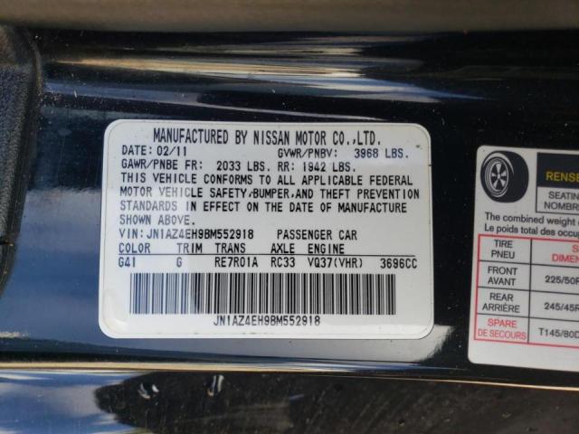 Photo 11 VIN: JN1AZ4EH9BM552918 - NISSAN 370Z BASE 