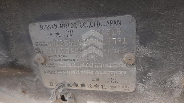 Photo 1 VIN: JN1BB41S1YW004791 - NISSAN SUNNY 