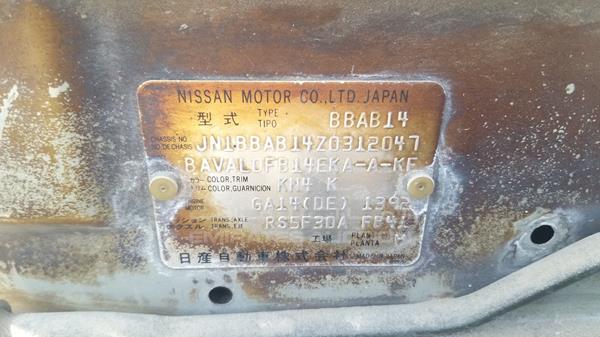 Photo 2 VIN: JN1BBAB14Z0312047 - NISSAN SUNNY 