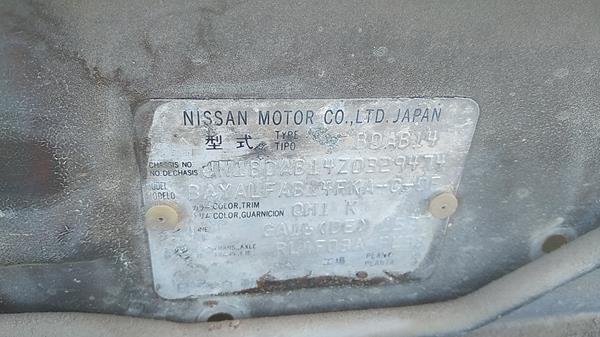 Photo 2 VIN: JN1BDAB14Z0329474 - NISSAN SUNNY 