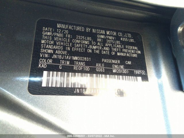 Photo 8 VIN: JN1BJ1AV1MW302831 - NISSAN ROGUE SPORT 