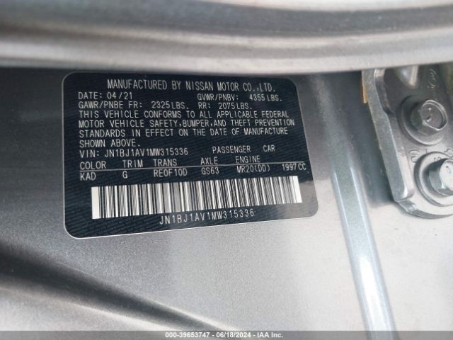 Photo 8 VIN: JN1BJ1AV1MW315336 - NISSAN ROGUE SPORT 