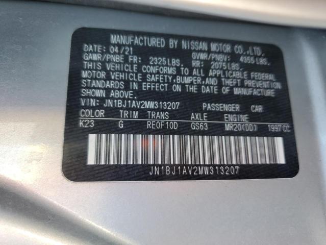 Photo 12 VIN: JN1BJ1AV2MW313207 - NISSAN ROGUE SPOR 