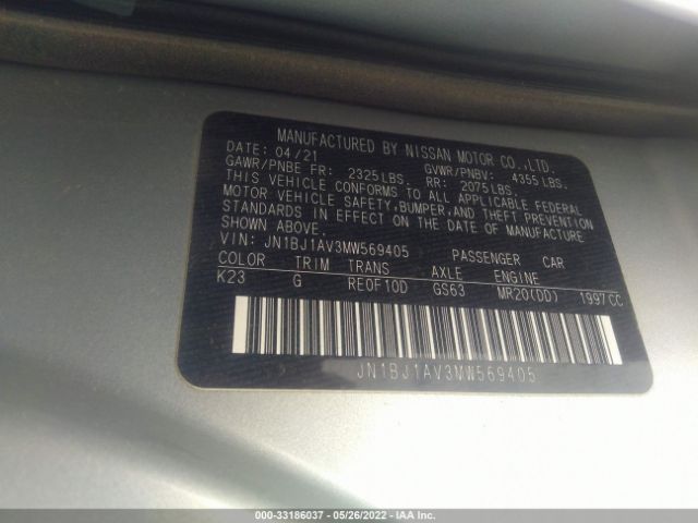 Photo 8 VIN: JN1BJ1AV3MW569405 - NISSAN ROGUE SPORT 