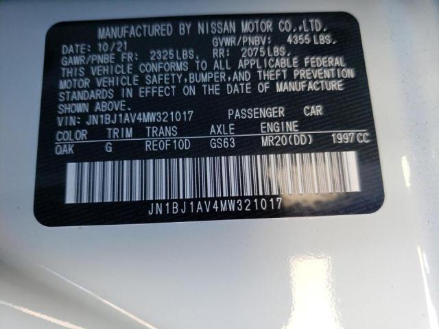 Photo 9 VIN: JN1BJ1AV4MW321017 - NISSAN ROGUE SPOR 