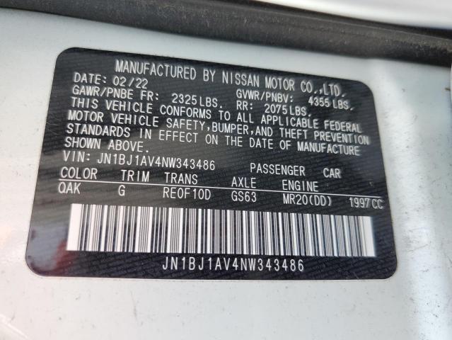 Photo 12 VIN: JN1BJ1AV4NW343486 - NISSAN ROGUE 