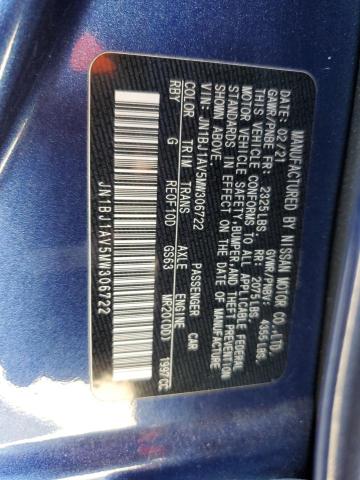 Photo 12 VIN: JN1BJ1AV5MW306722 - NISSAN ROGUE SPOR 