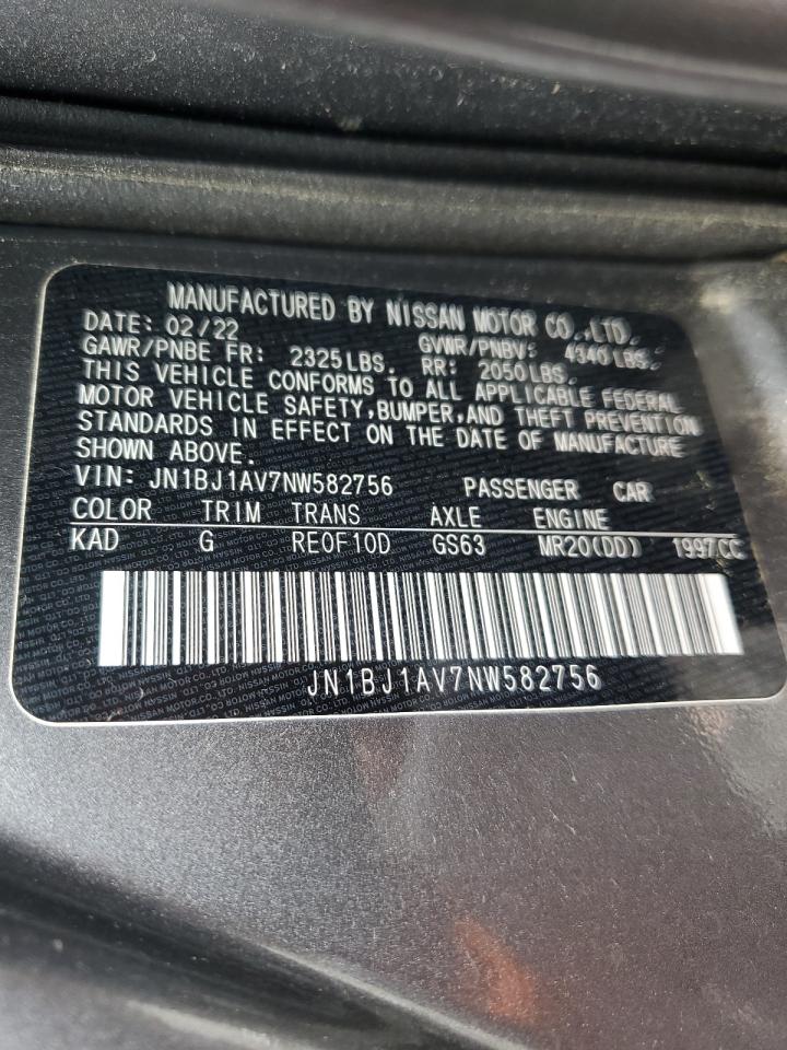 Photo 11 VIN: JN1BJ1AV7NW582756 - NISSAN ROGUE 