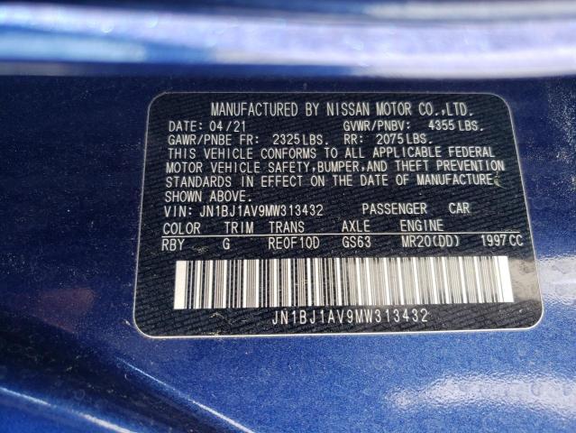 Photo 12 VIN: JN1BJ1AV9MW313432 - NISSAN ROGUE 