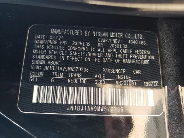 Photo 11 VIN: JN1BJ1AV9MW570736 - NISSAN ROGUE SPOR 