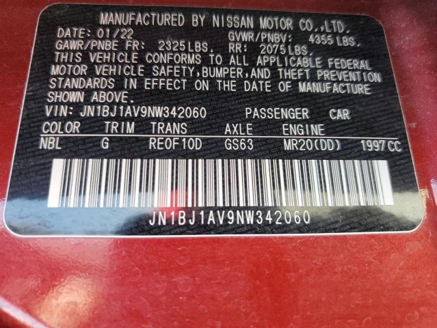 Photo 12 VIN: JN1BJ1AV9NW342060 - NISSAN ROGUE 