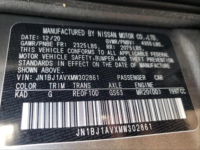 Photo 9 VIN: JN1BJ1AVXMW302861 - NISSAN ROGUE SPOR 