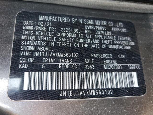 Photo 11 VIN: JN1BJ1AVXMW563102 - NISSAN ROGUE 