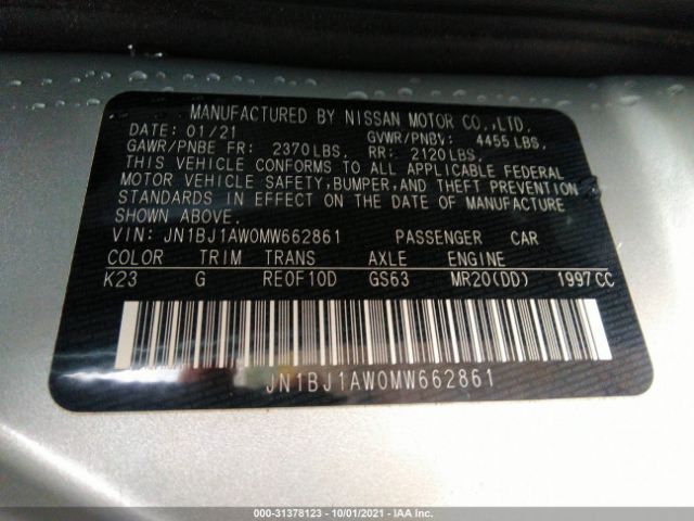 Photo 8 VIN: JN1BJ1AW0MW662861 - NISSAN ROGUE SPORT 