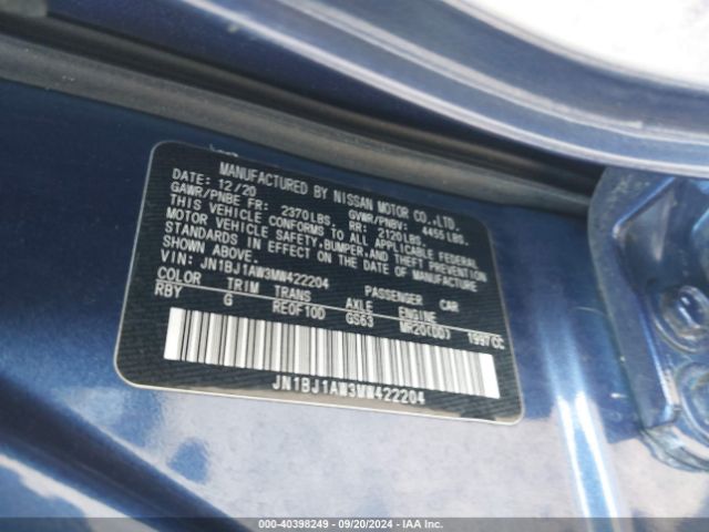 Photo 8 VIN: JN1BJ1AW3MW422204 - NISSAN ROGUE SPORT 