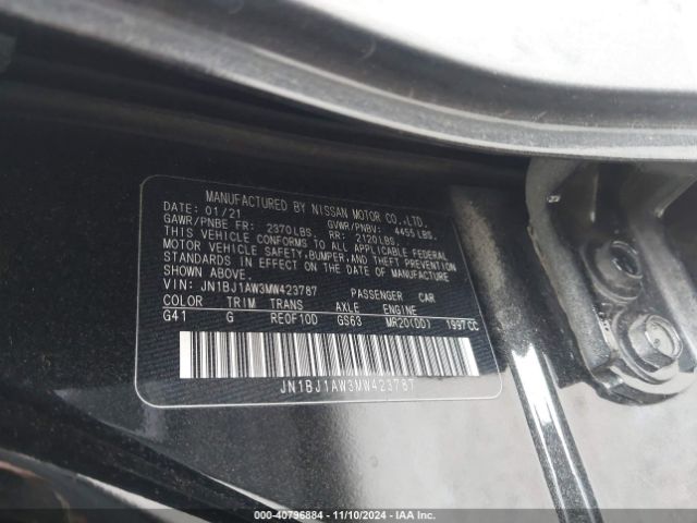 Photo 8 VIN: JN1BJ1AW3MW423787 - NISSAN ROGUE SPORT 